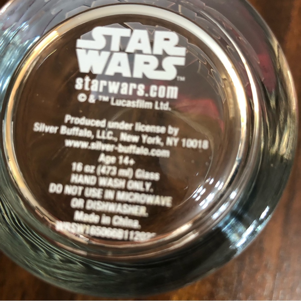Star Wars Glassware Darth Vader Join The Dark Side graphics. 16oz - Picture 5 of 7